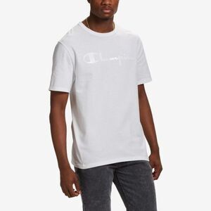 Champion Men's White Heritage Gel Script Short Sleeve Tee Size M NWT